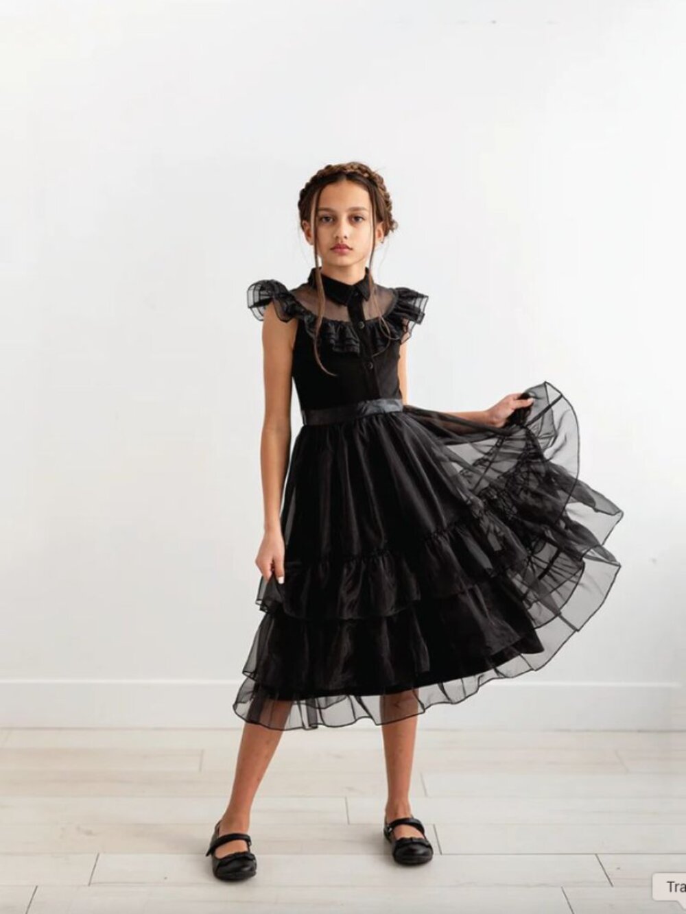 Taylor Joelle Black Gothic Girl Wednesday Dress Size 8